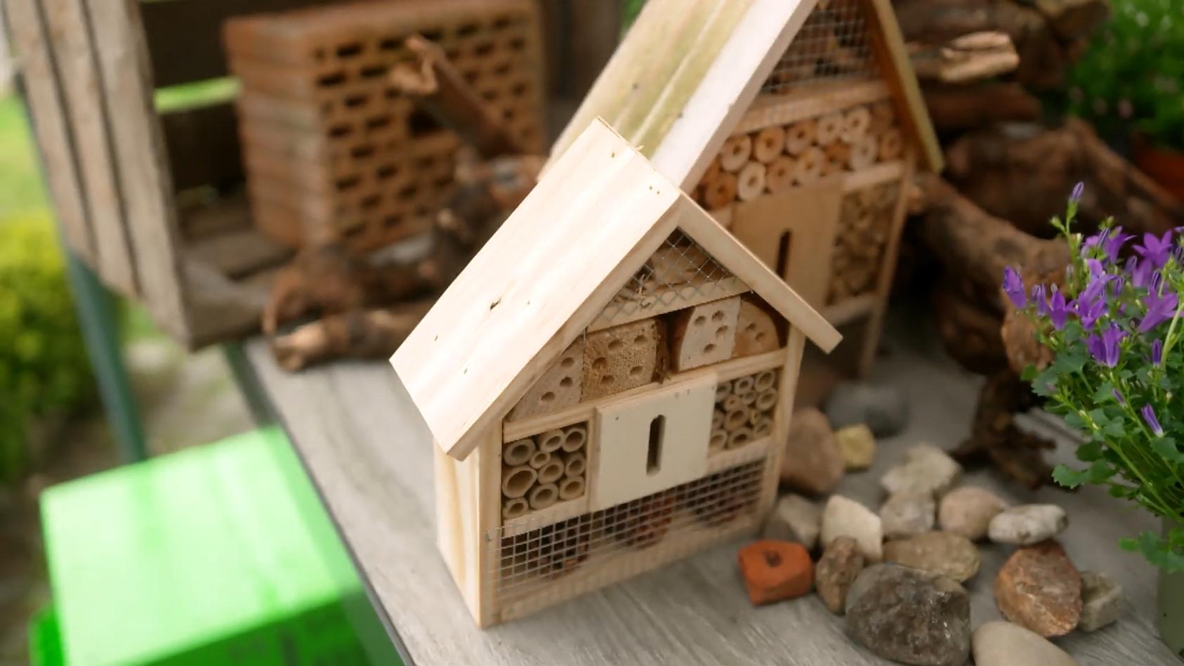Wie Sie ein kleines Bienenhotel bauen Die Bienen kommen zurück in die Gärten