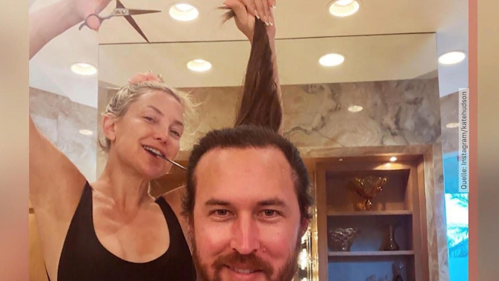 Kate Hudson schneidet ihren Freund die Rockstar-Mähne ab Danny Fujikawa muss Haare lassen