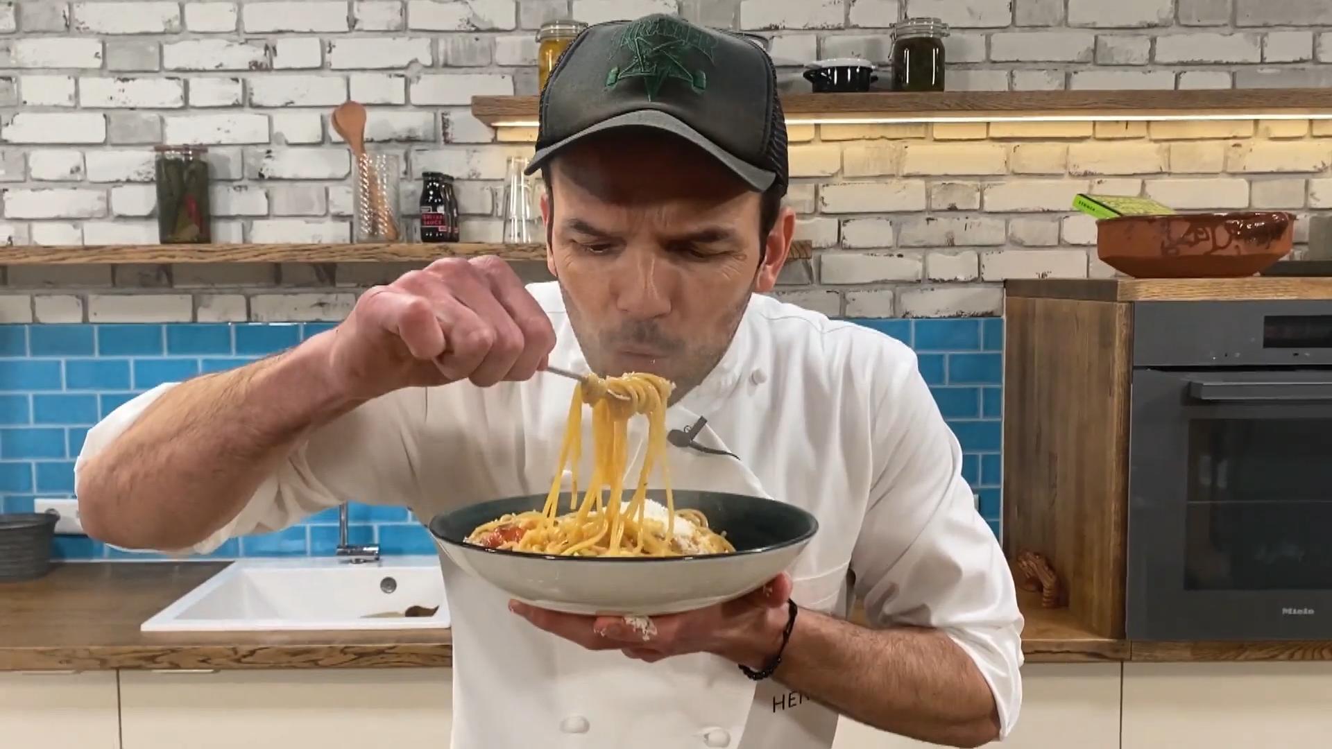Rezept für Spargel-Spaghetti mit Kirschtomaten Hensslers schnelle Nummer