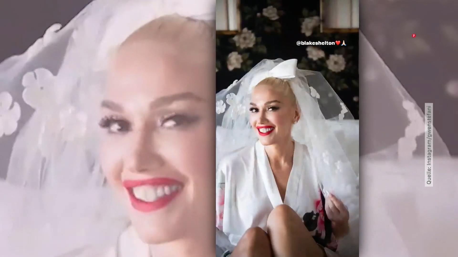 Gwen Stefani zeigt Fotos von Hochzeit mit Blake Shelton Am 3. Juli haben sie "Ja" gesagt