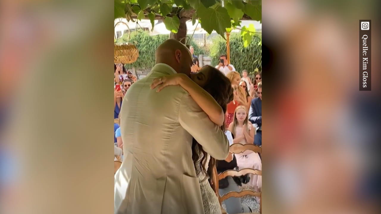 Kim Gloss hat geheiratet - Bilder des Hochzeitskleids Die Hochzeit soll drei Tage dauern