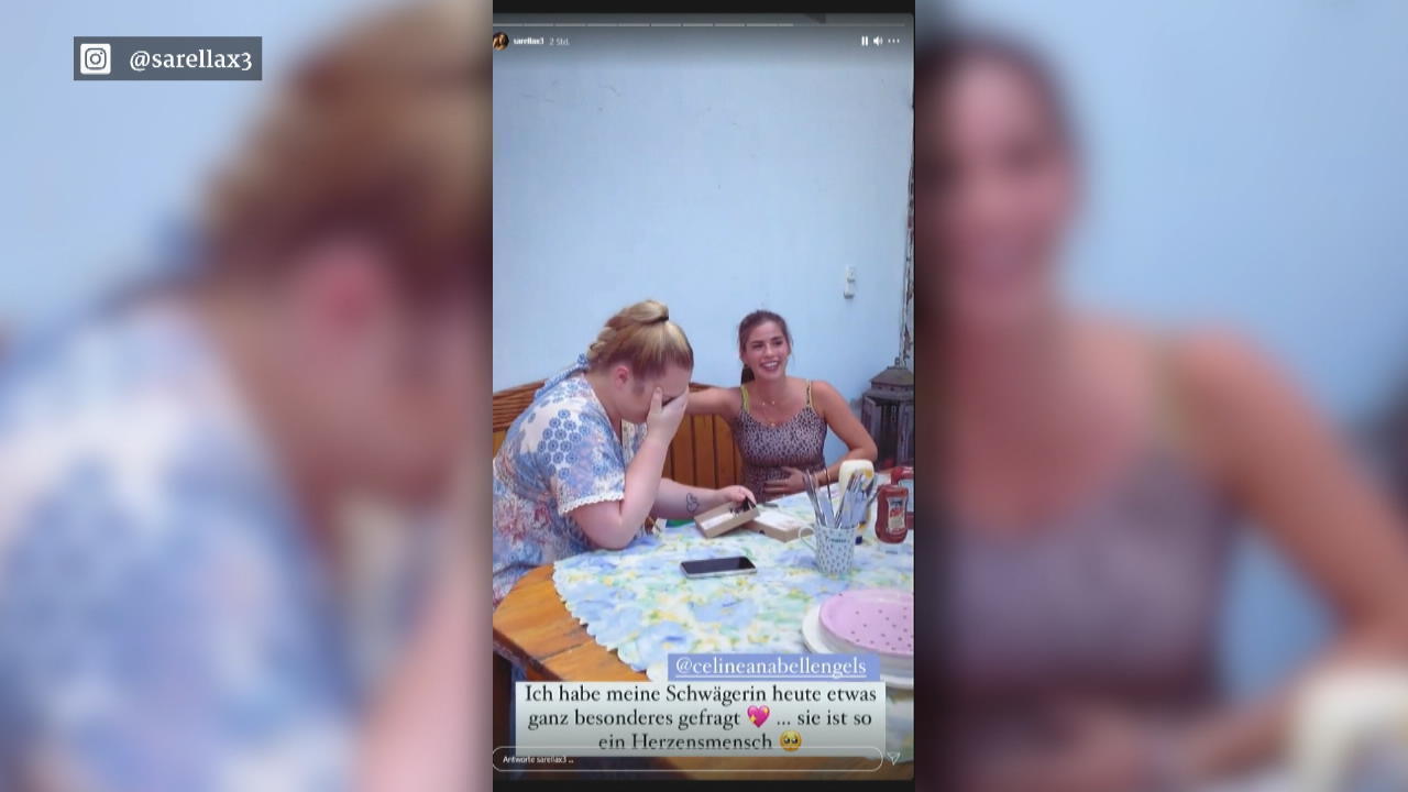 Sarah Engels bringt ihre Schwägerin zum Weinen Zu Tränen gerührt