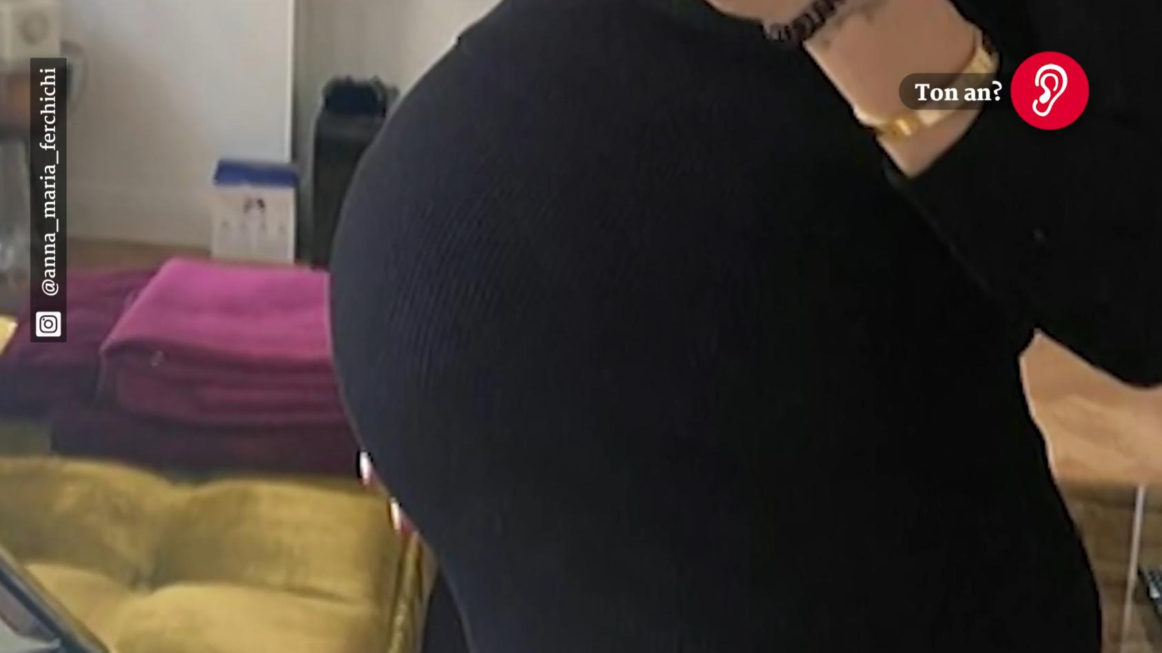 Anna-Maria Ferchichis Babybauch Er wächst und wächst