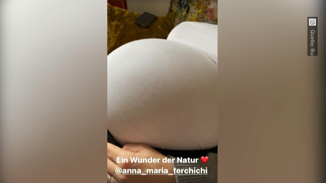 Bushido postet Babybauch-Video von Anna-Maria Ferchichi Rambazamba in Drillings-Kugel