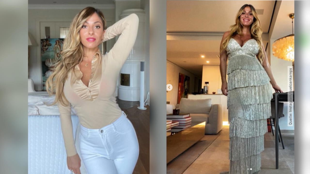 Gülcan Kamps zeigt ihren wachsenden Babybauch Vorher-Nachher-Vergleich