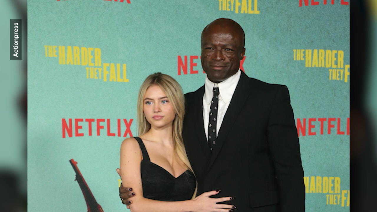 Leni Klum mit Seal auf dem roten Teppich Mit dem Adoptivpapa im Kino