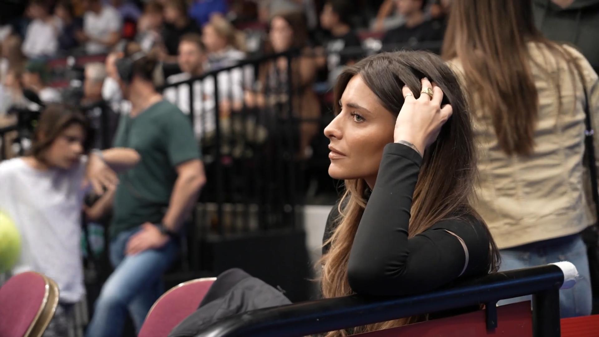 Sophia Thomalla beim Zverev-Match 1. Mal am Tennis-Court