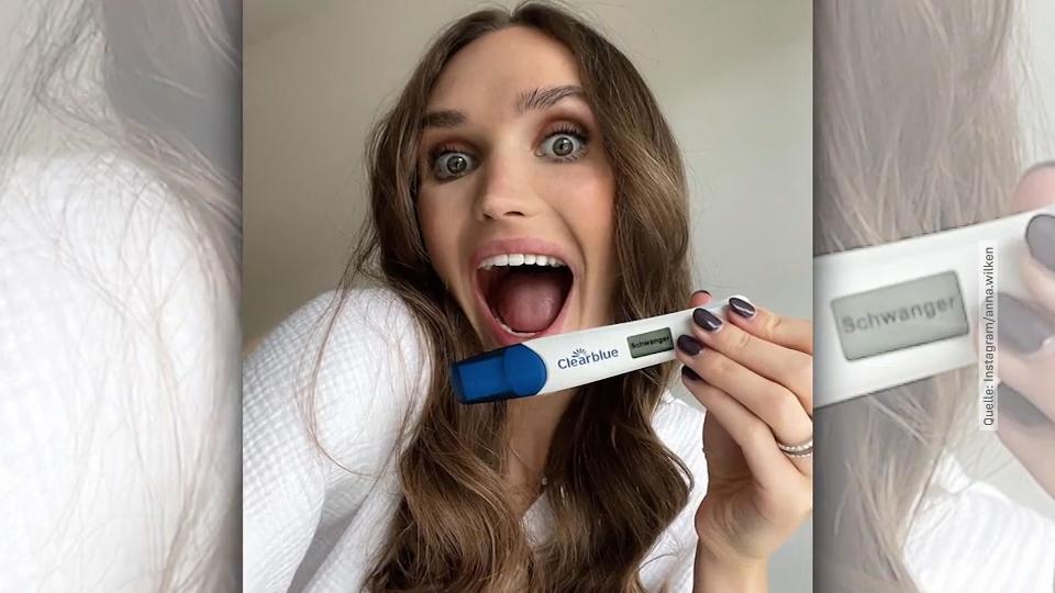 Anna Wilken im Glück: Sie ist endlich schwanger! Süßes Selfie mit Schwangerschaftstest