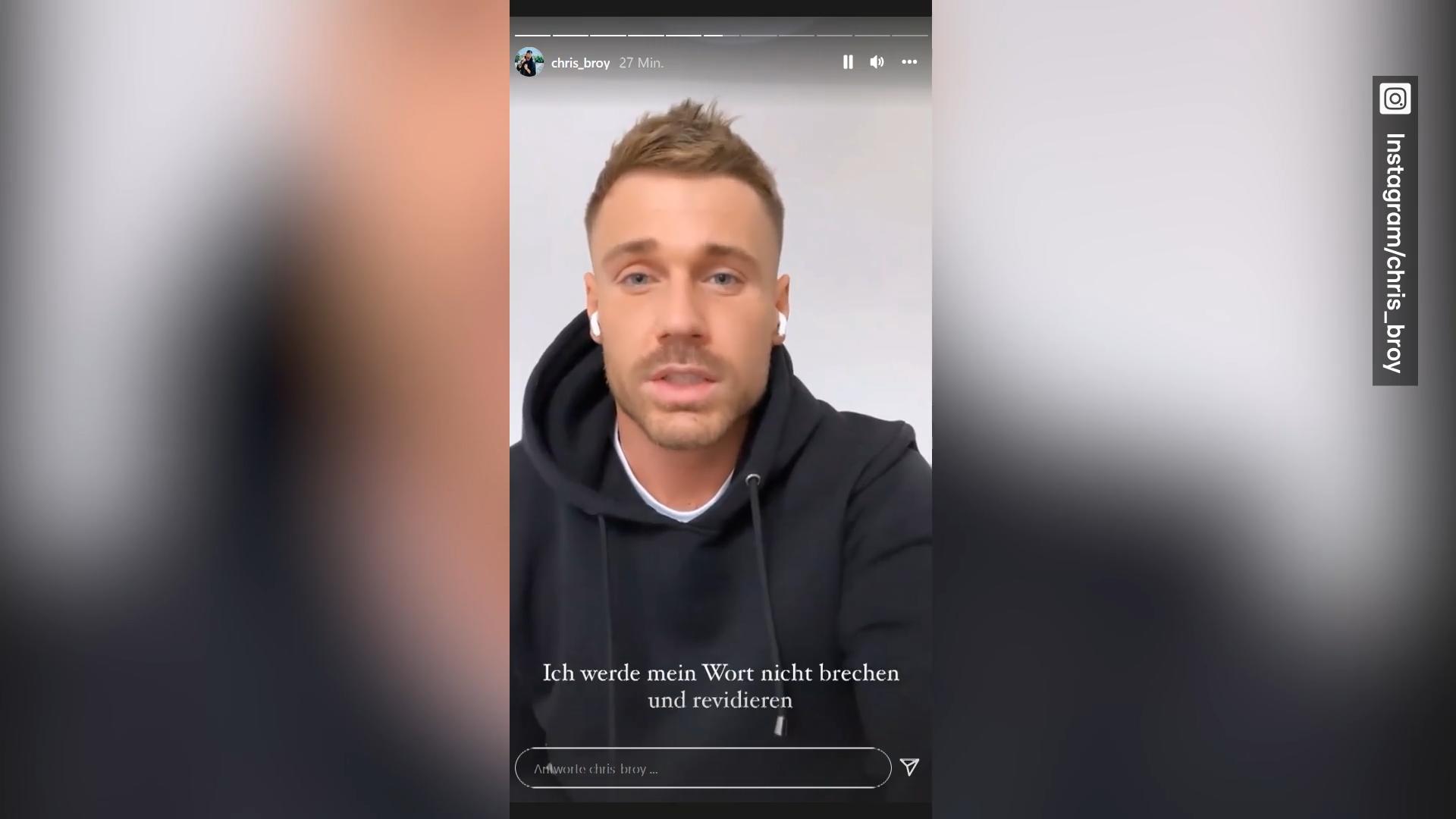 Chris Broy nimmt Stellung zu Evas Entscheidung Weil sie das gemeinsame Kind offen zeigt