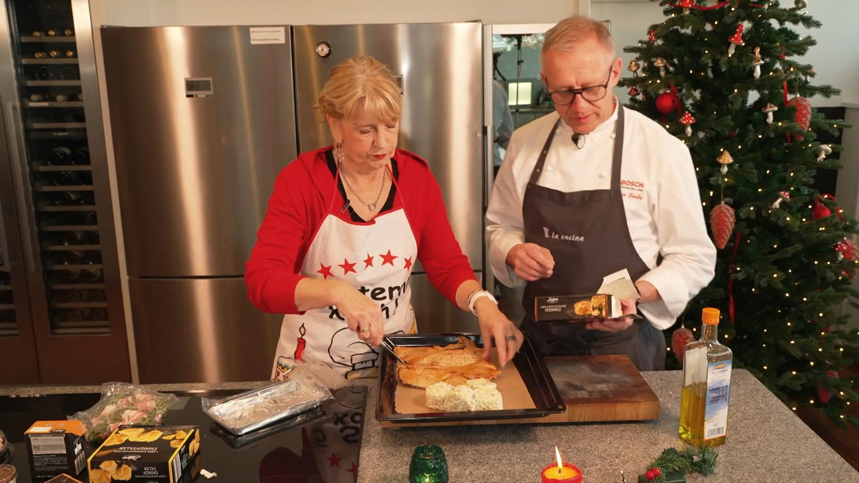 Günstiges Weihnachtsmenü für vier Personen Dieses DreiGängeMenü