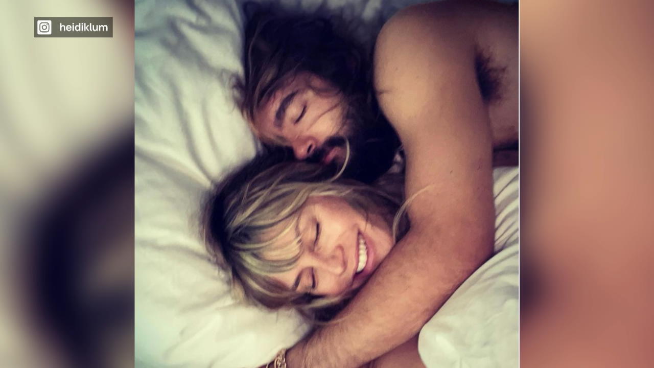 Heidi Klum: Im Bett zu dritt! Im Ehebett mit Hund Anton
