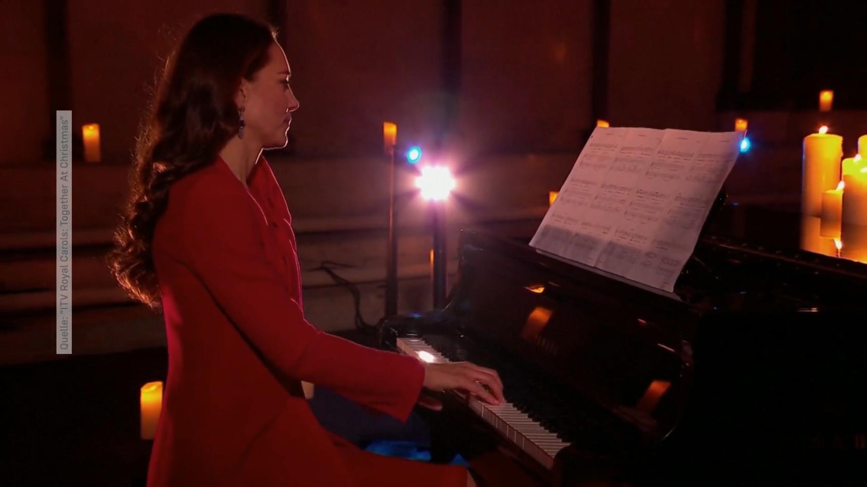 Herzogin Kate zeigt ihr Talent am Klavier Auftritt mit Tom Walker