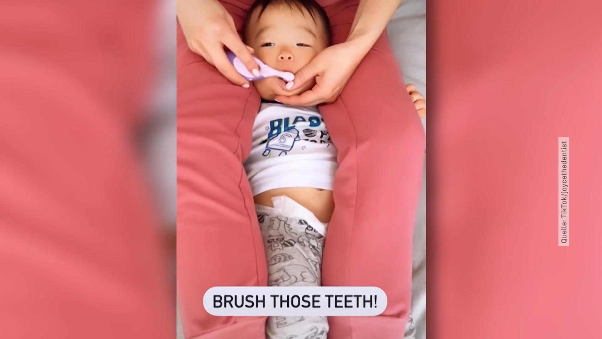 Geht so Zähneputzen bei Kindern? Zahnärztin empfiehlt „Kunstgriff“