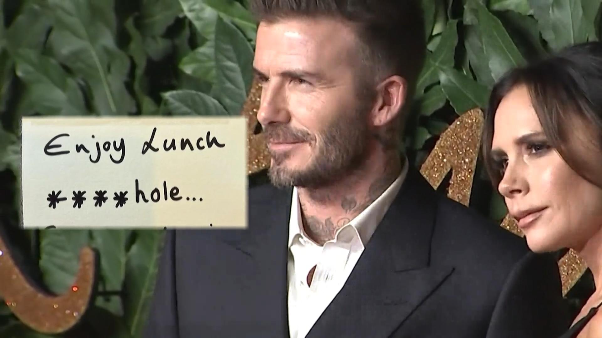 Ehezoff bei David und Victoria Beckham? "Genieß' dein Lunch, A***loch!"