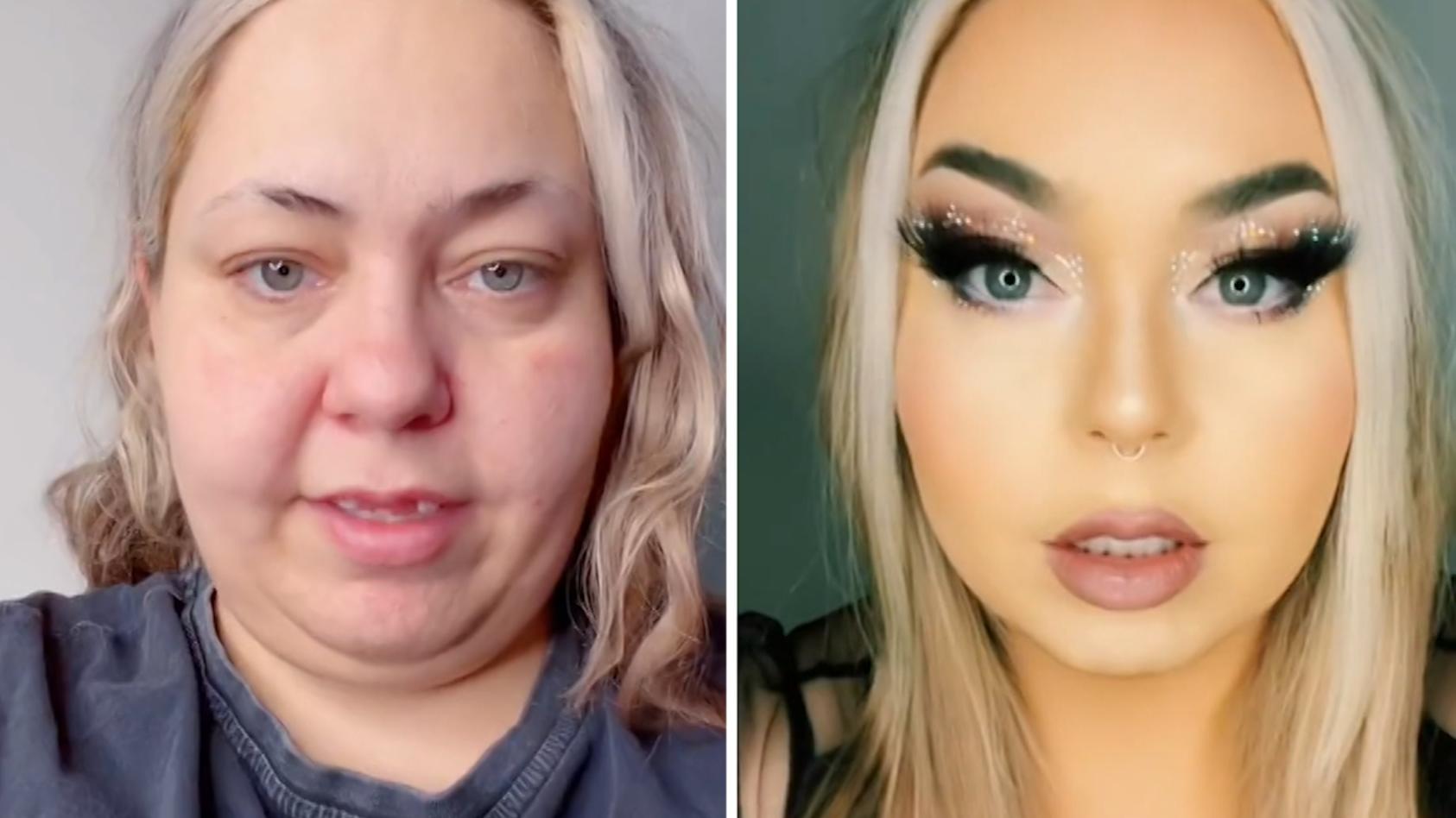 Make-Up-Künstlerin verblüfft mit Verwandlung Ist das wirklich die selbe Frau?
