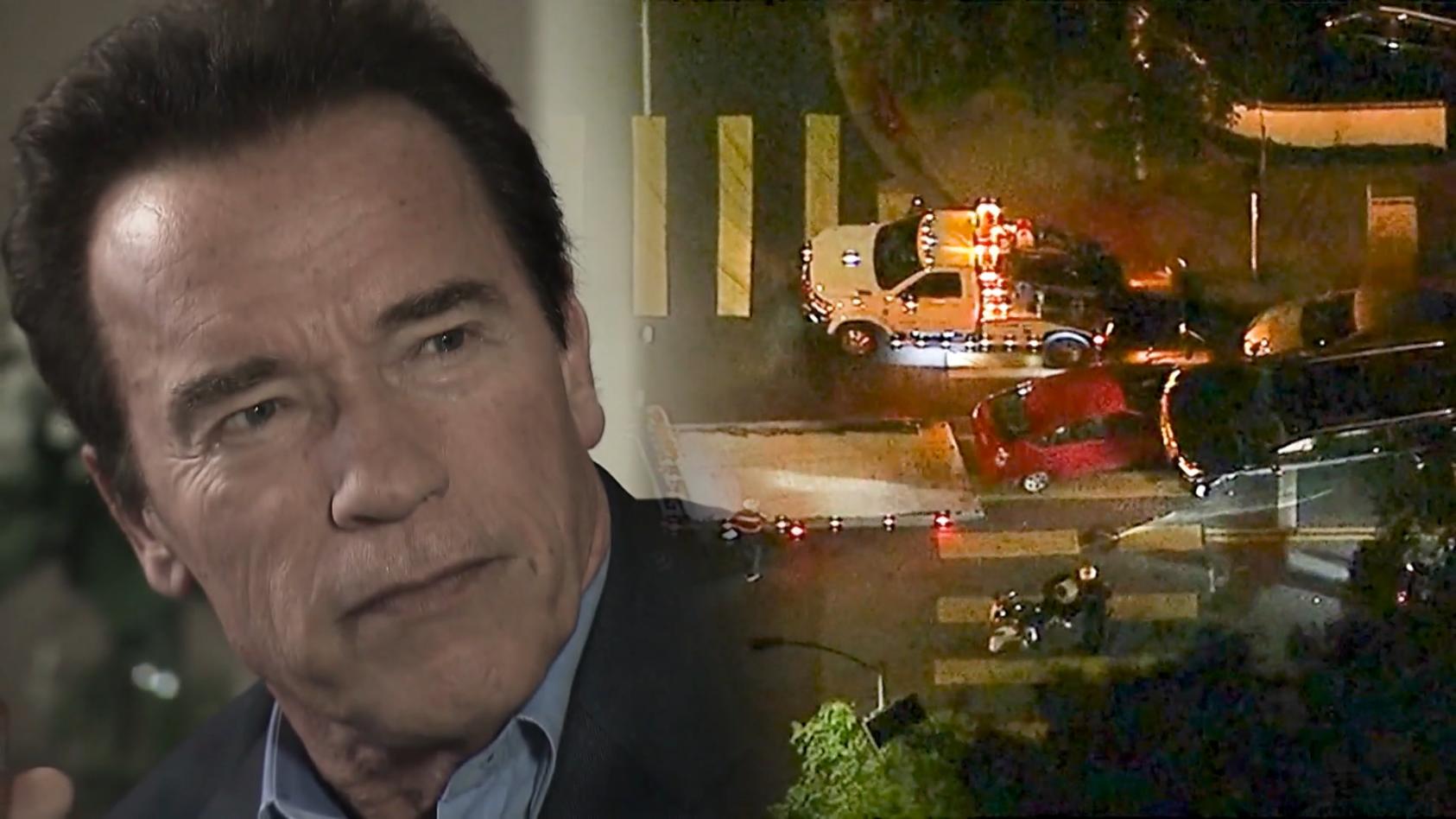Arnold Schwarzenegger baut mega Crash in LA - Autofahrerin verletzt im
