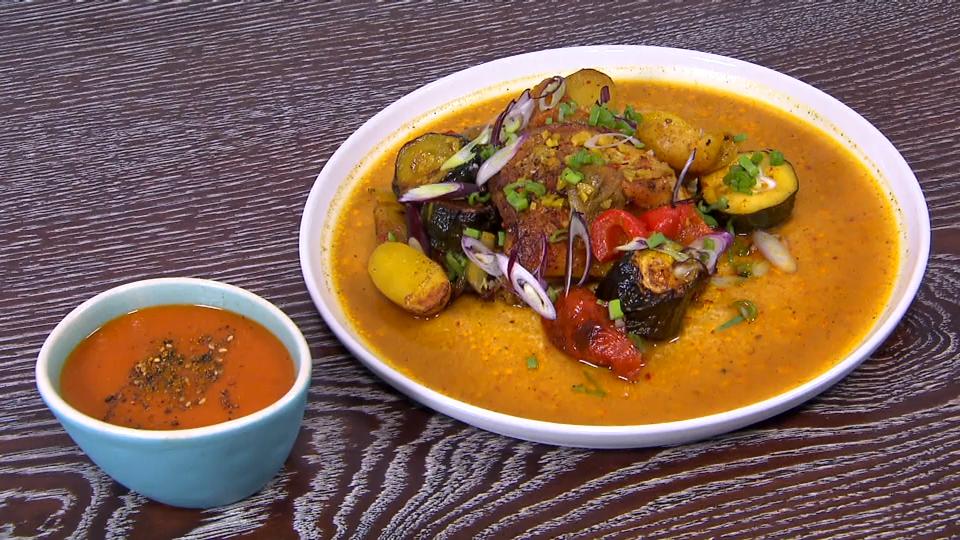 Baked chicken with turmeric and "the hottest curry sauce in the world" Recipe by Sam Hassine