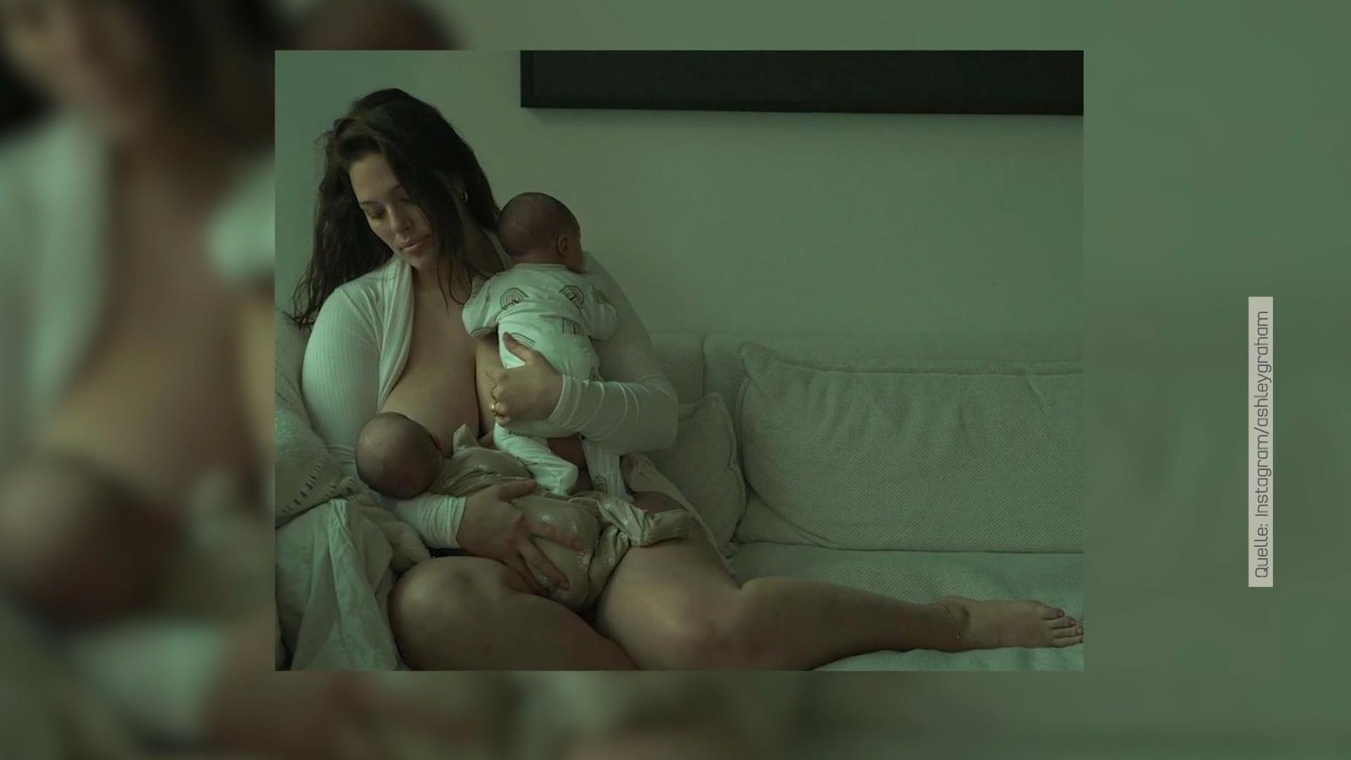 Ashley Graham zeigt ihre Zwillinge So heißen die Jungs