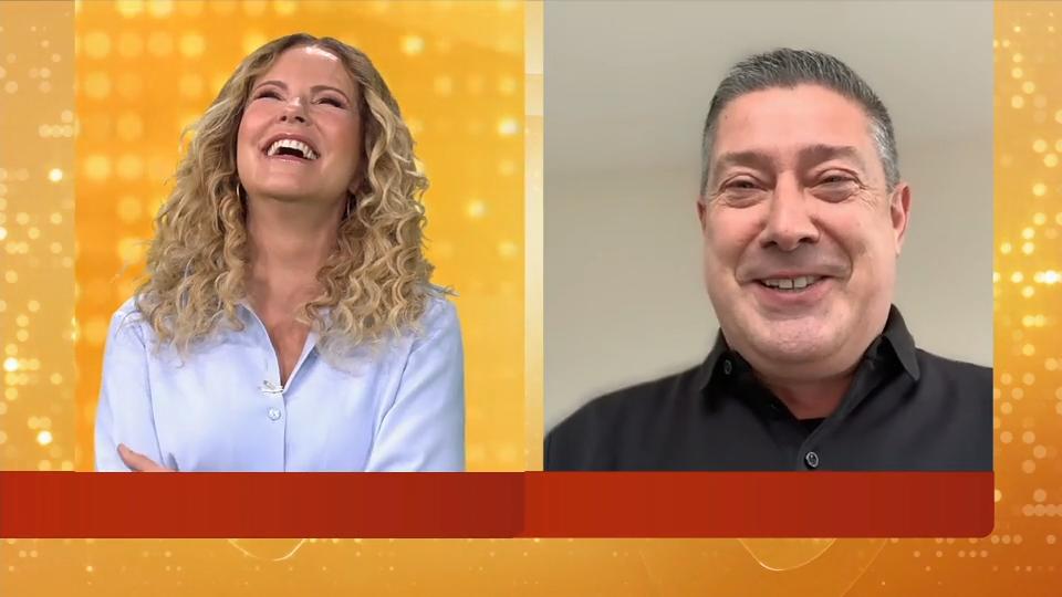 Joachim Llambi bringt Katja Burkard zum Lachen Scherze aus der Corona-Quarantäne