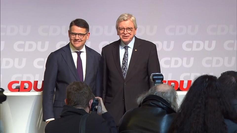 Bouffier stellt Nachfolger Boris Rhein in Fulda vor Ministerpräsident tritt Amt ab