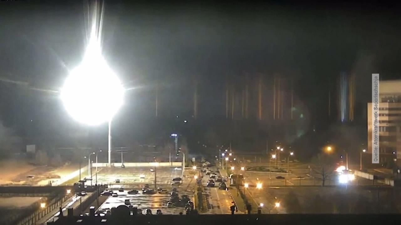 Raketen treffen Atomkraftwerk-Gelände - Gefährlicher Brand! Krieg in der Ukraine