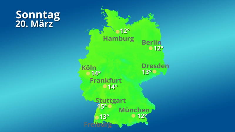 42-Tage-Wettertrend: Frühling mit wenig Regen geht zu Ostern 2022 in