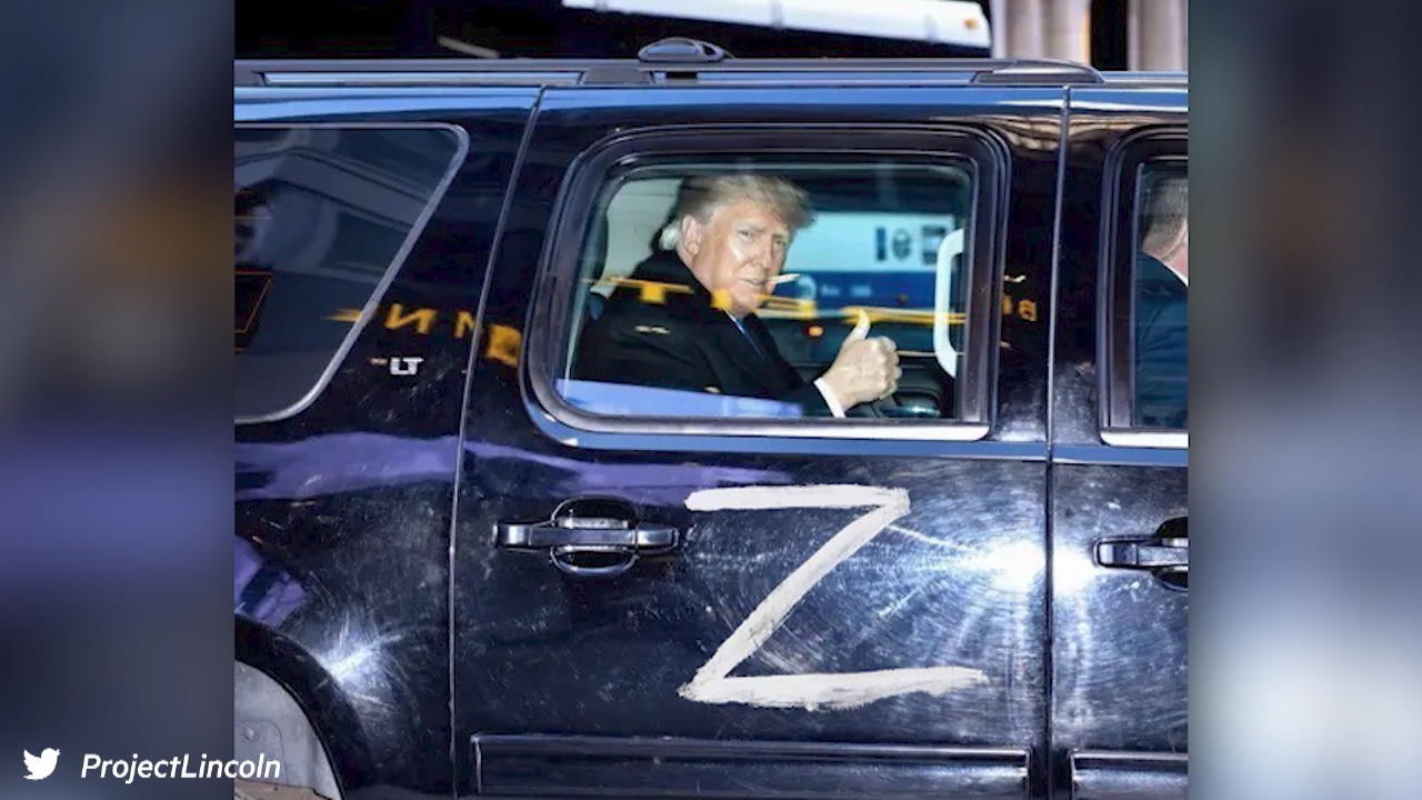 "Z": Trump-Limousine wie russischer Panzer geschmückt Fake oder nicht?
