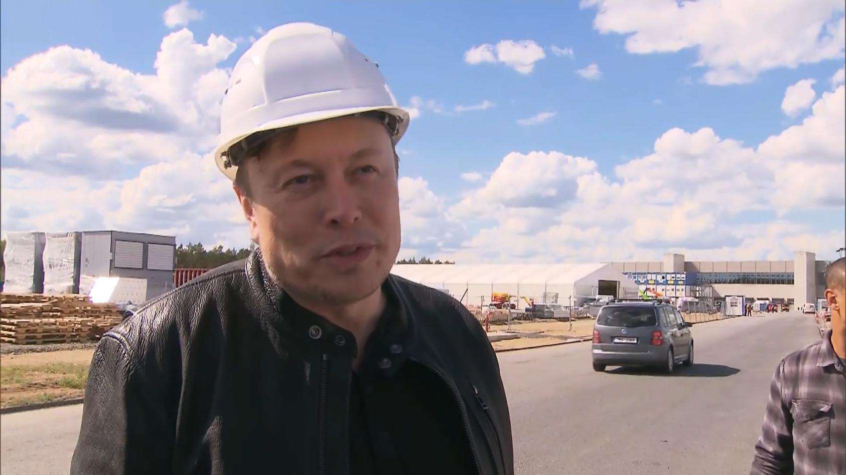 Scholz und Habeck besuchen Elon Musk in Brandenburg Tesla-Eröffnung