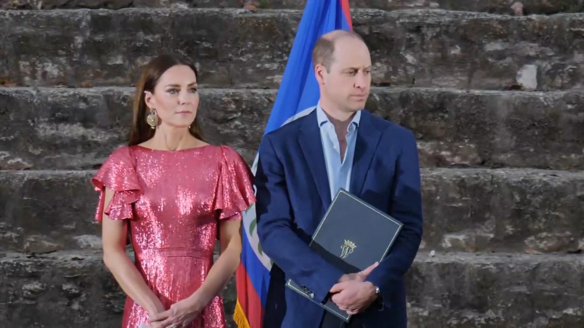 Herzogin Kate leuchtet in Pink Glamour-Auftritt in Belize