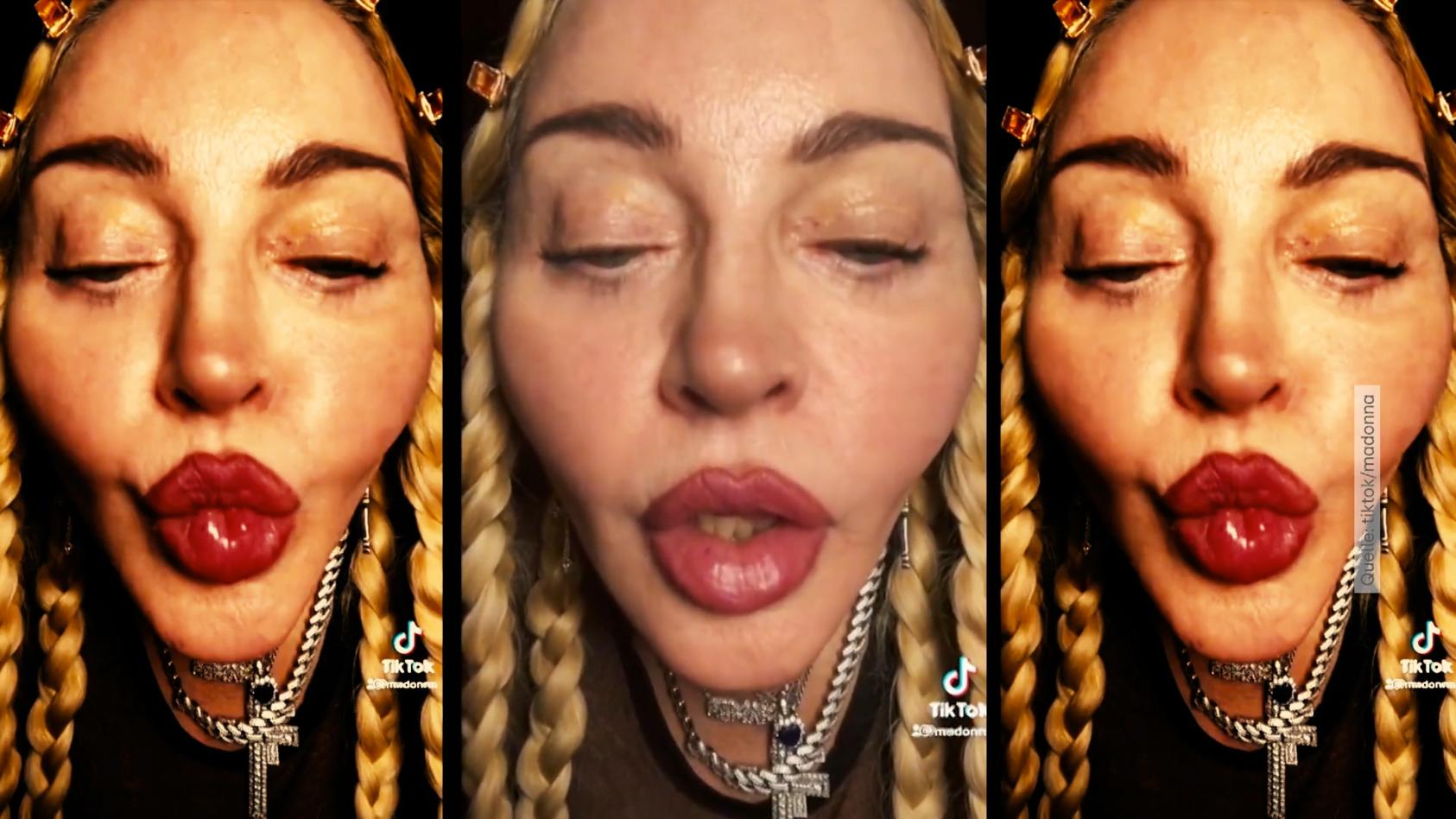 Madonna schockiert ihre Fans mit TikTok-Video Gruseliger Promi-Gruß