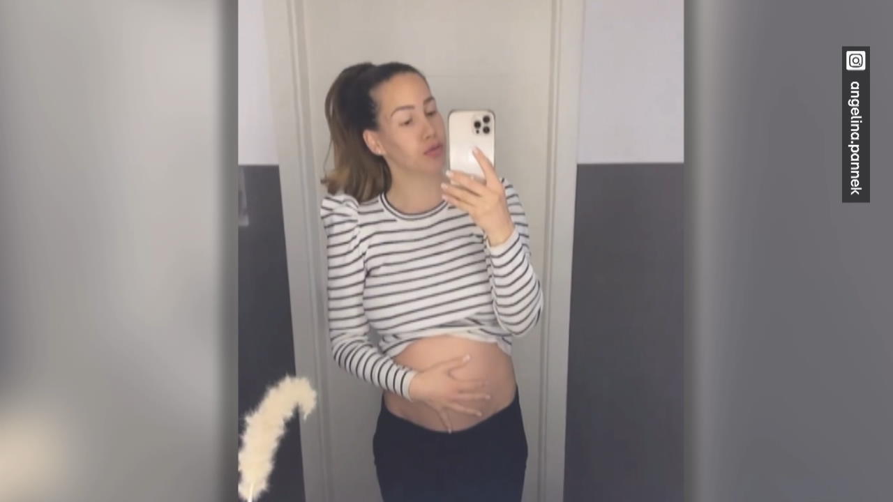 Angelina Pannek zeigt ihre Kugel Baby an Bord!