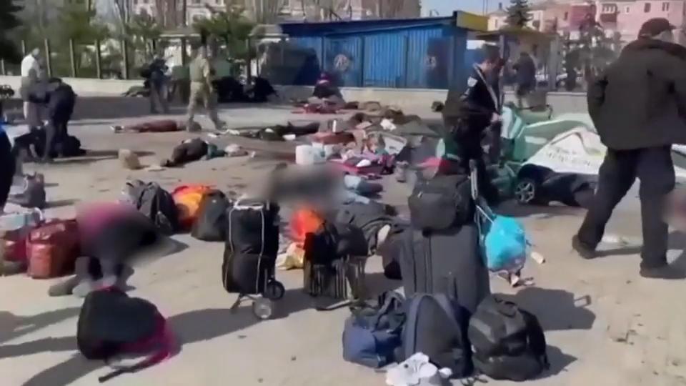Raketenangriff auf Bahnhof - Kinder unter Opfern Ukraine Krieg
