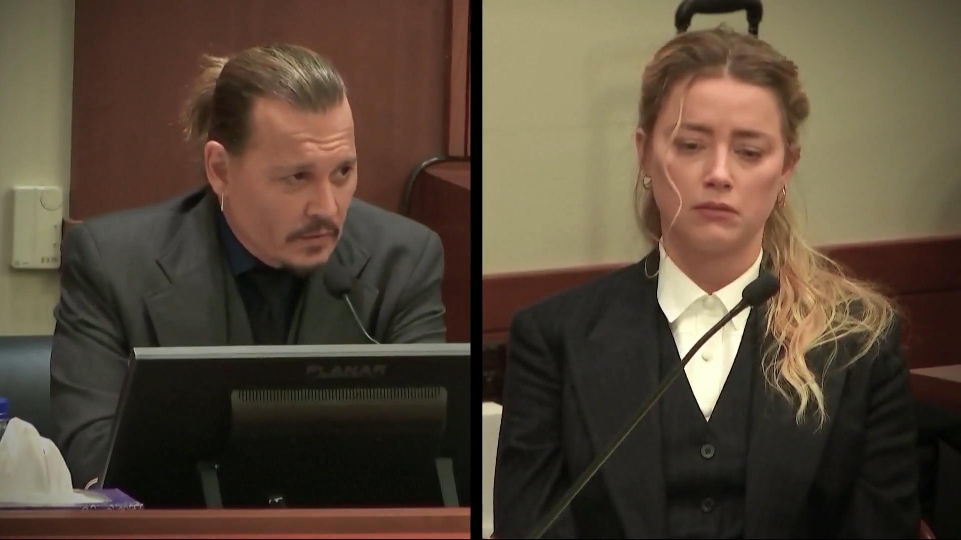Johnny Depp sagt im Zeugenstand aus Kreuzverhör im Rufmord-Prozess