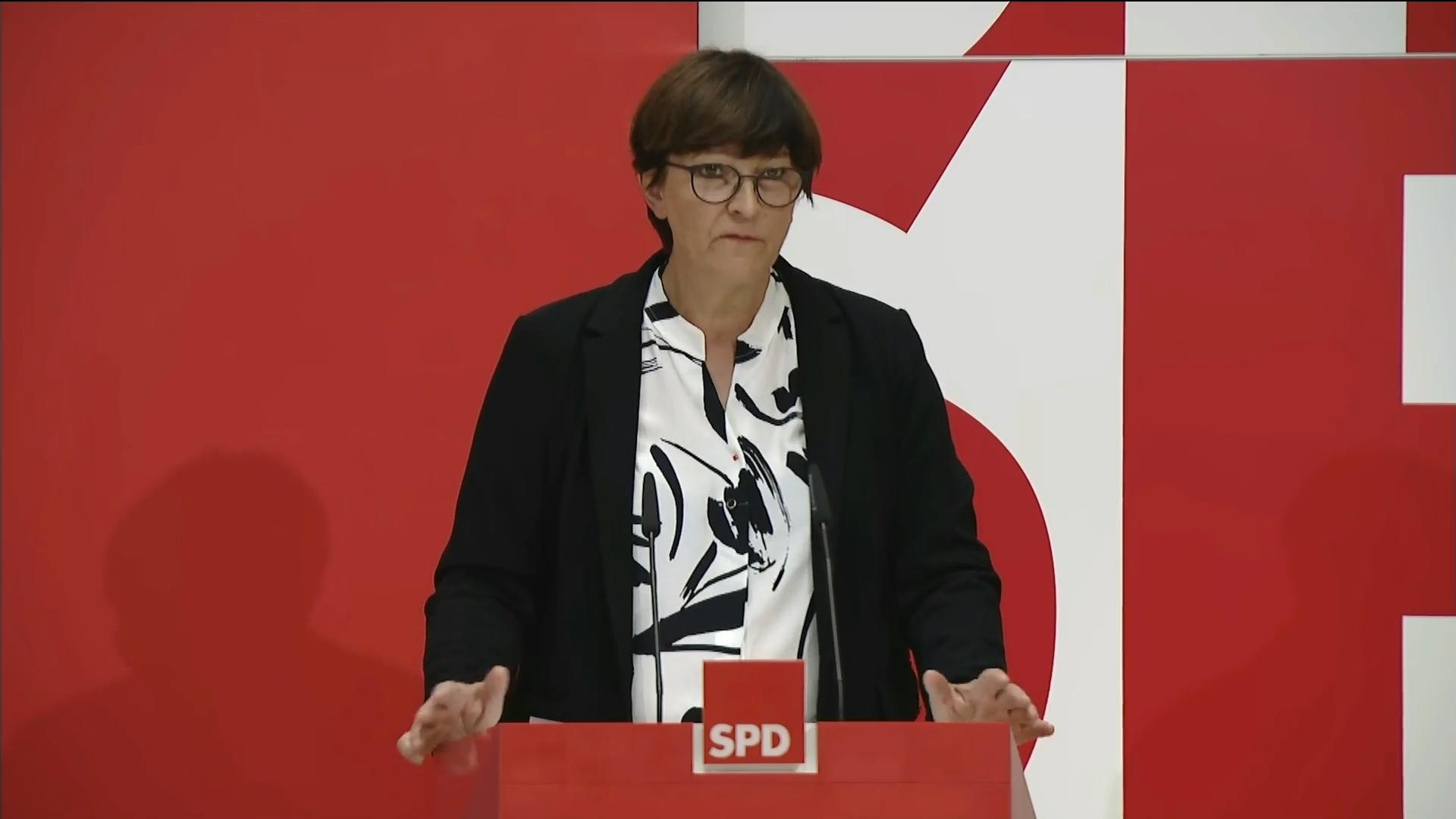 "Mehrere Anträge für Parteiordnungsverfahren" Esken über Schröder