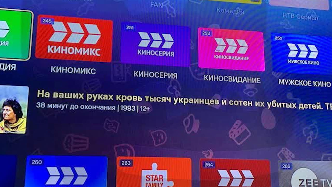 Russische TV-Sender mit Nachricht gehackt "Eure Hände sind voller Blut!"