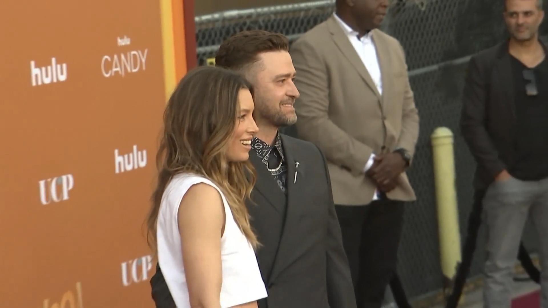 Jessica Biel & Justin Timberlake auf dem Red Carpet Seltener Auftritt bei Premiere