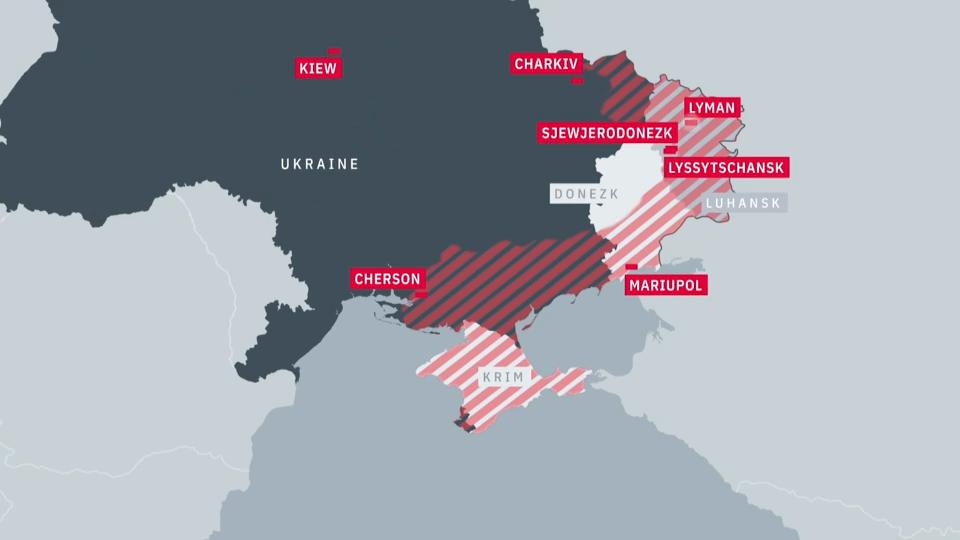Ostukraine: Russische Geschosse schlagen ein Ukraine berichtet von starken Angriffen