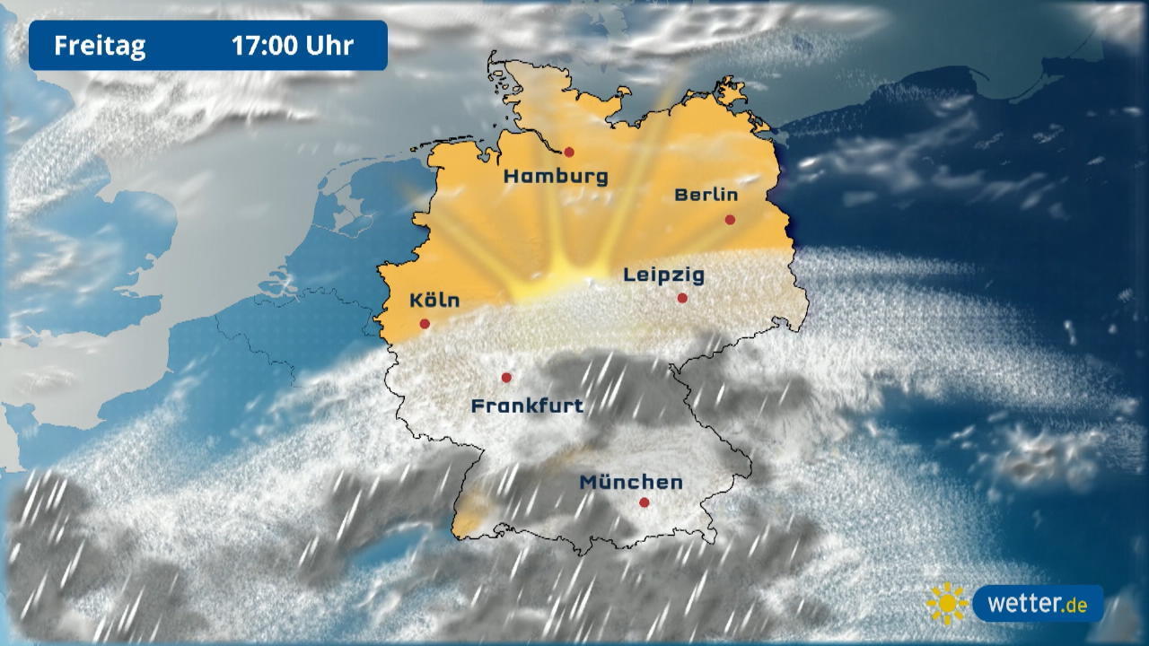 Gewitter, Starkregen, Hagel, Sturmböen Pfingstunwetter über Deutschland