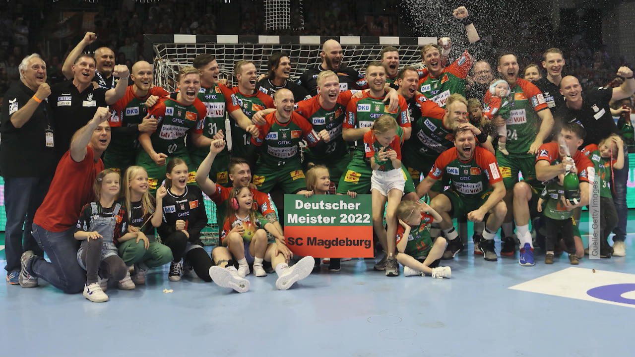 Wilde Party: Magdeburg holt die Schale Deutscher Handball-Meister