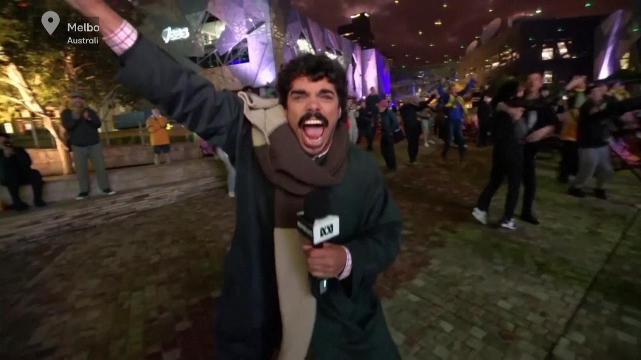 WM-Glück: Reporter eskaliert vor laufender Kamera Australien löst WM-Ticket