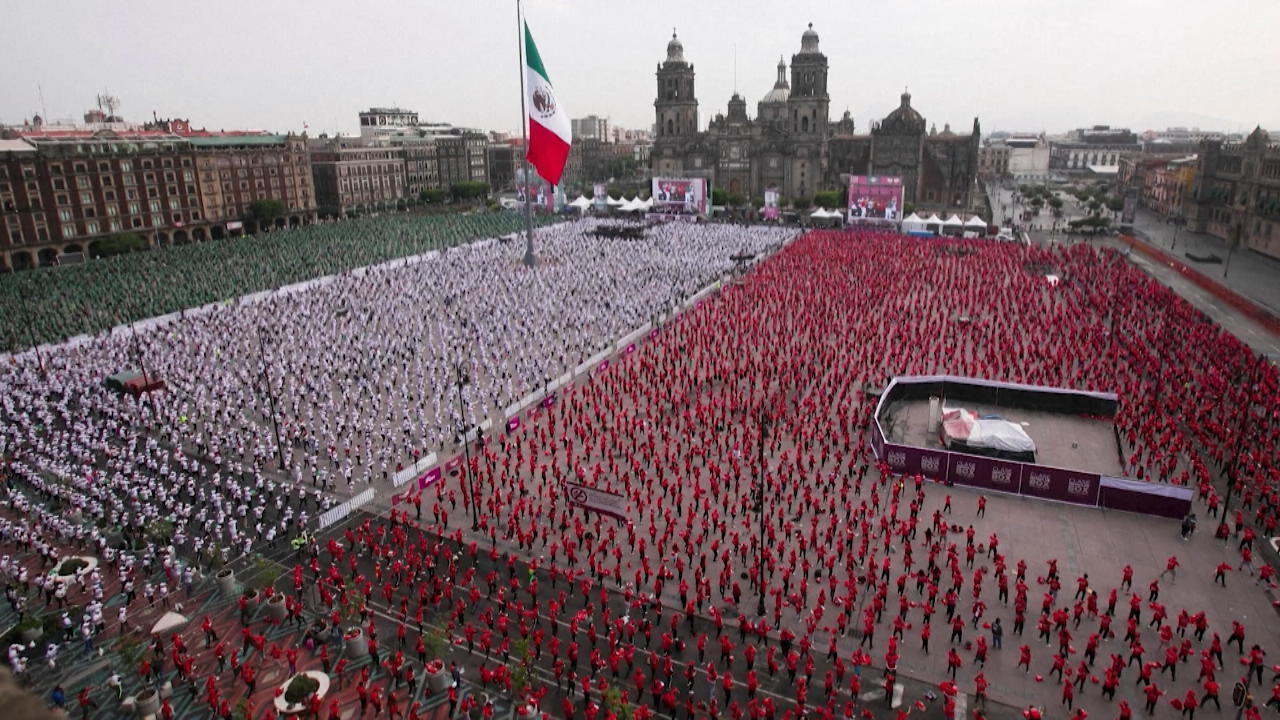 Weltrekord: Mexiko mit größtem Boxtraining ever XXL-Flashmob?