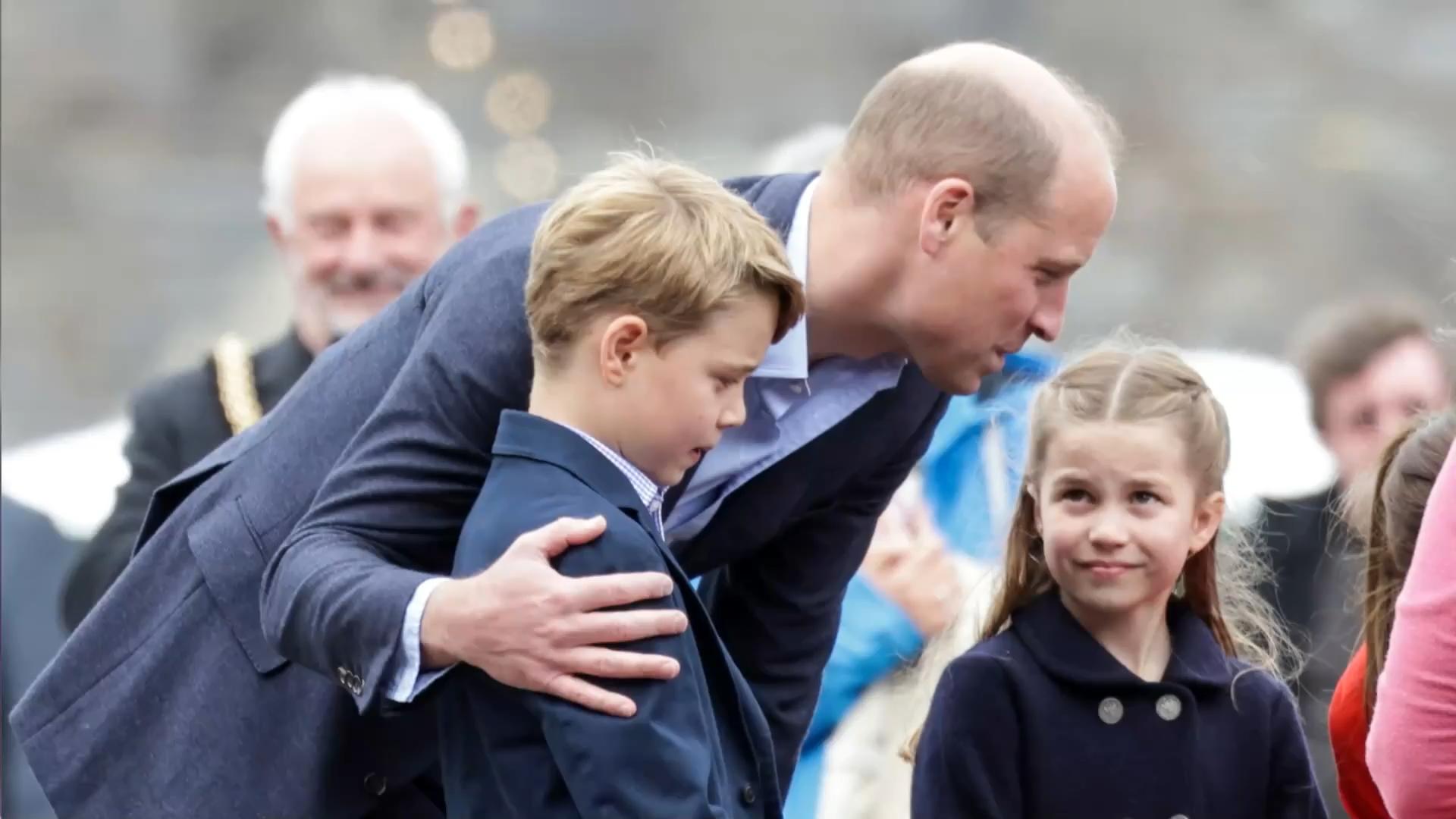 Sweet daddy-daughter moment with Princess Charlotte Prince William