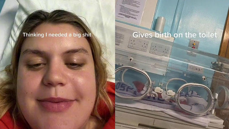 Frau geht aufs Klo - und bringt ein Baby zur Welt Unerwartet schwanger