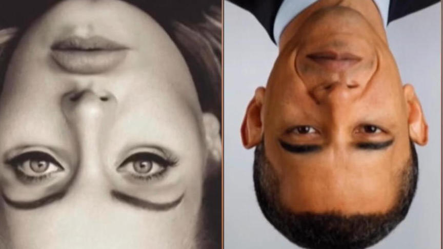 Suspicious!  What do you notice about Obama and Adele?  Optical illusions
