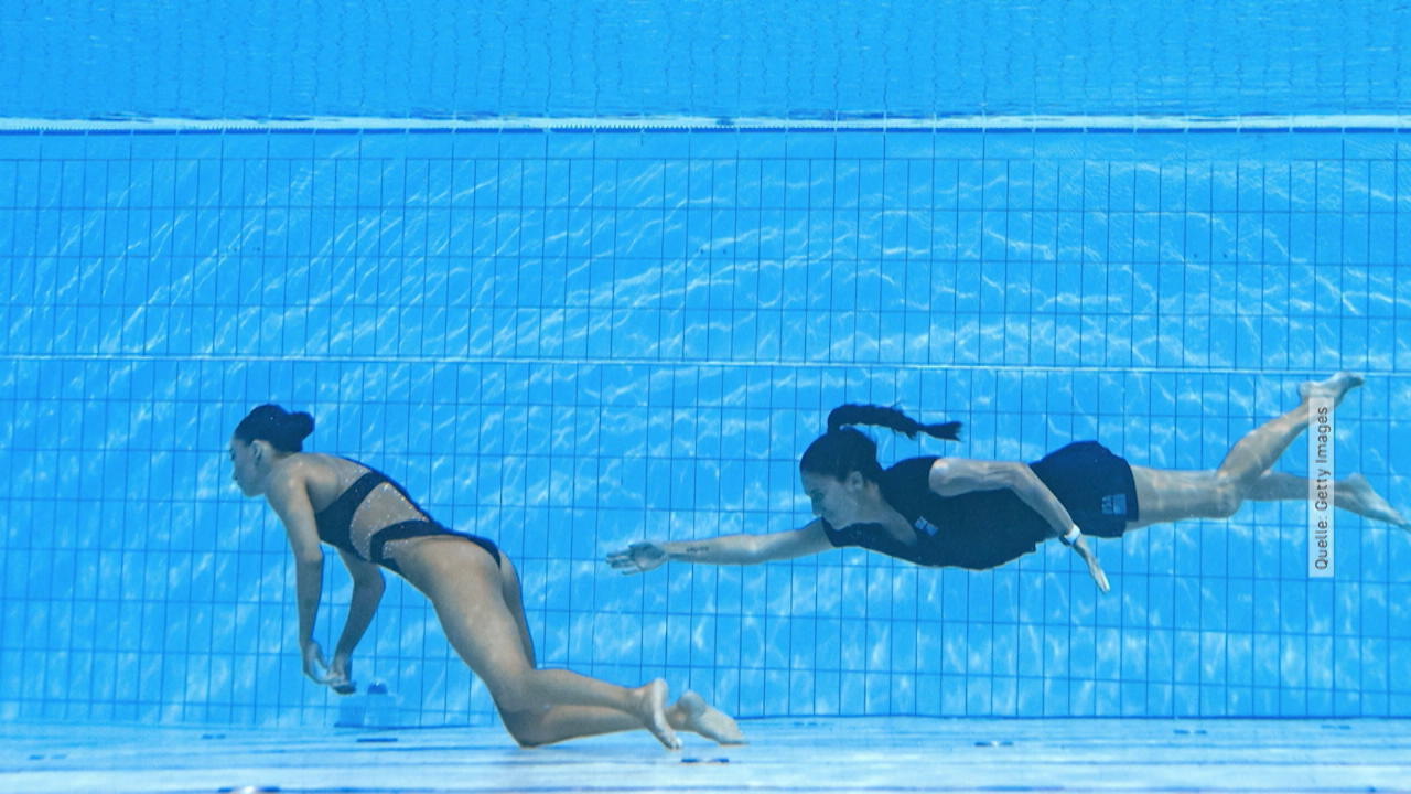 Drama um bewusstlose Schwimmerin Alvarez Schock im Becken