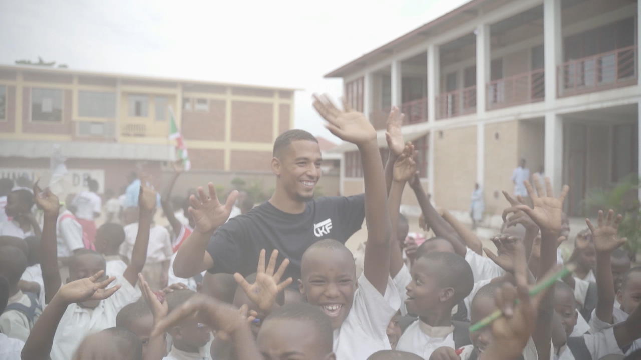 DFB star opens youth center in Africa Thilo Kehrer Foundation