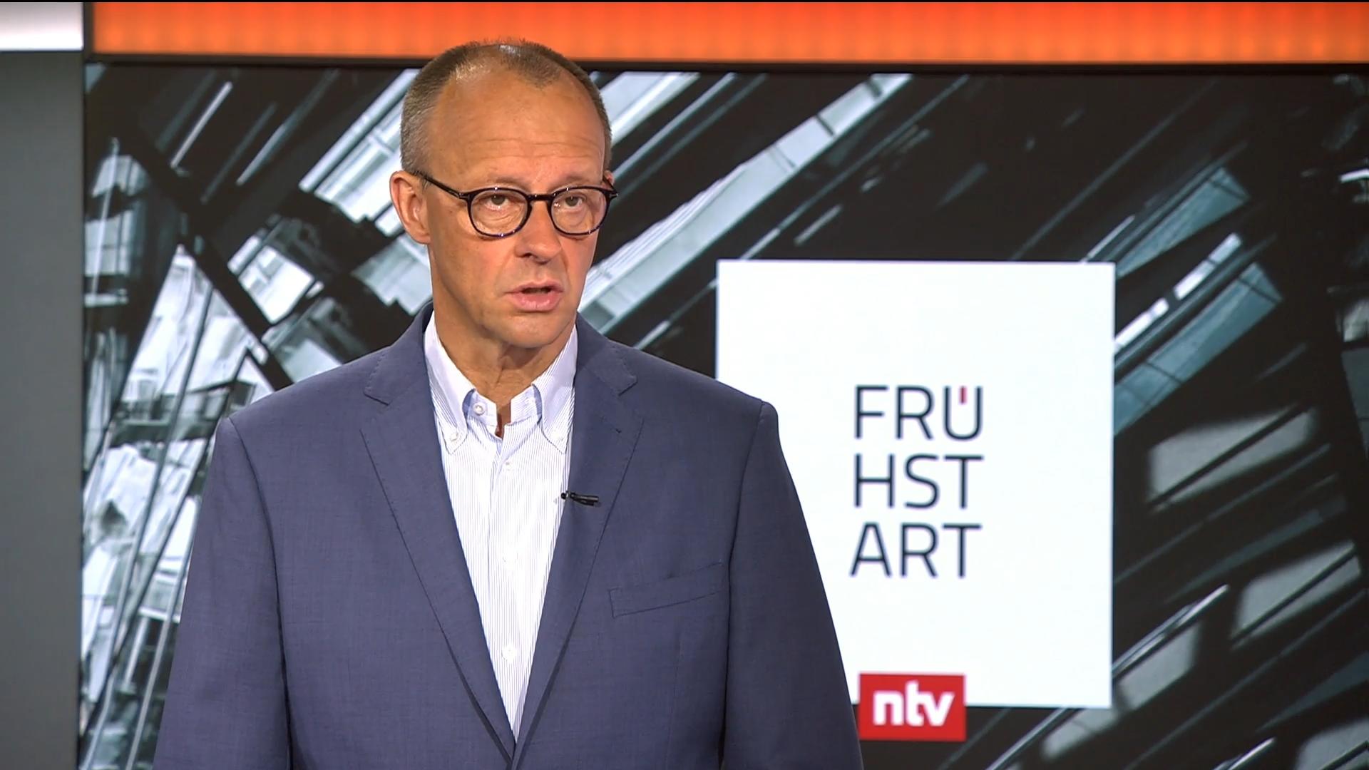 „Man wird nicht alle Ausfälle ausgleichen können“ Friedrich Merz im RTL/ntv-Frühstart