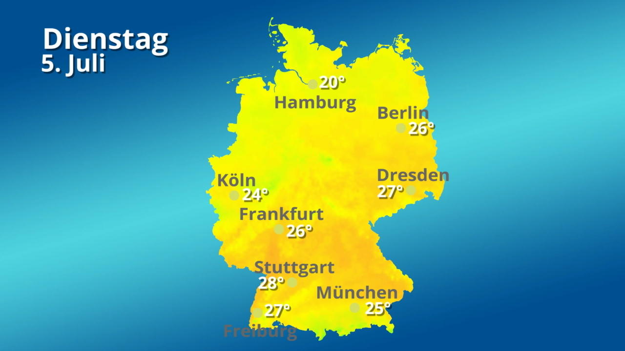 Wie warm oder kalt wird es in Deutschland? Im Video: Temperatur-Vorhersage für 14 Tage