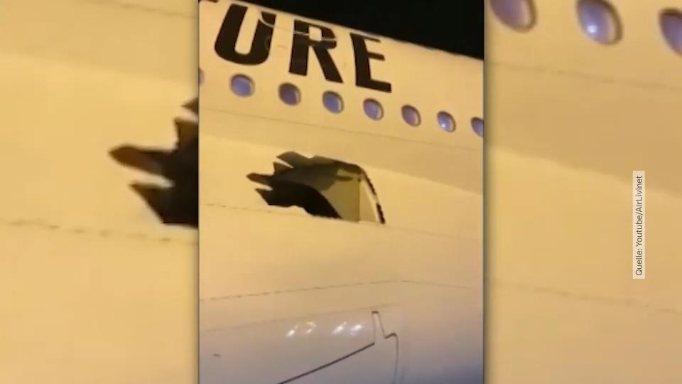 Loch im Rumpf! Kaputter Riesen-Airbus fliegt 13 Stunden Von Dubai nach Brisbane