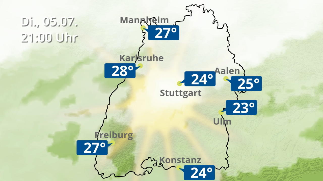 Video 36-Stunden-Vorhersage: Stuttgart, Freiburg, Karlsruhe Baden-Württemberg: Wie wird das Wetter?